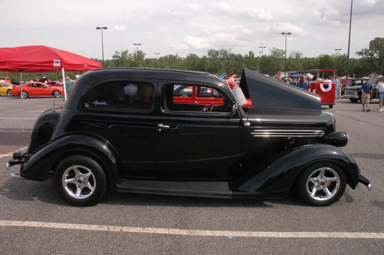 A 1936 PLYMOUTH COUPE